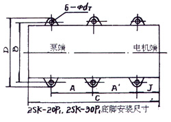 2SK-3P1、2SK-6P1、2SK-12P1、2SK-20P1、2SK-30P1外形及安裝圖 
